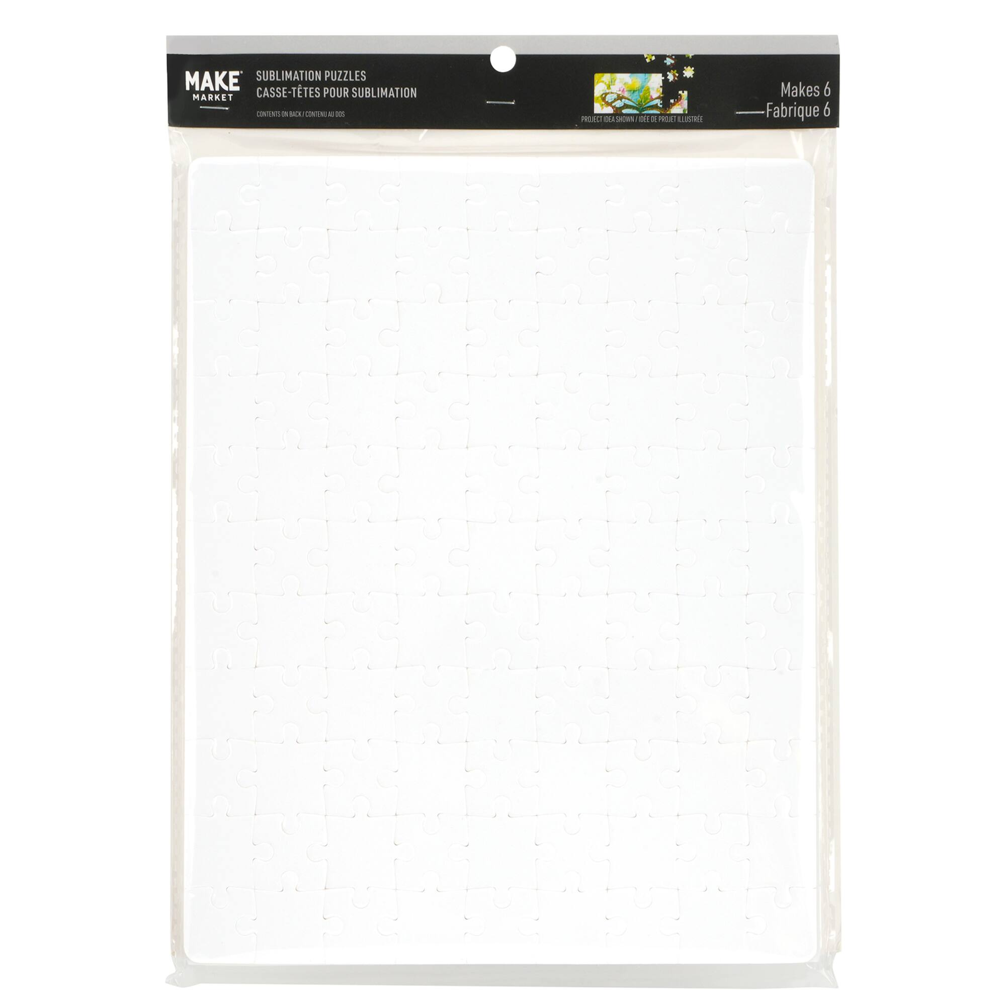 12 Packs: 6 ct. (72 total) 8" x 10" Sublimation Puzzles by Make Market®